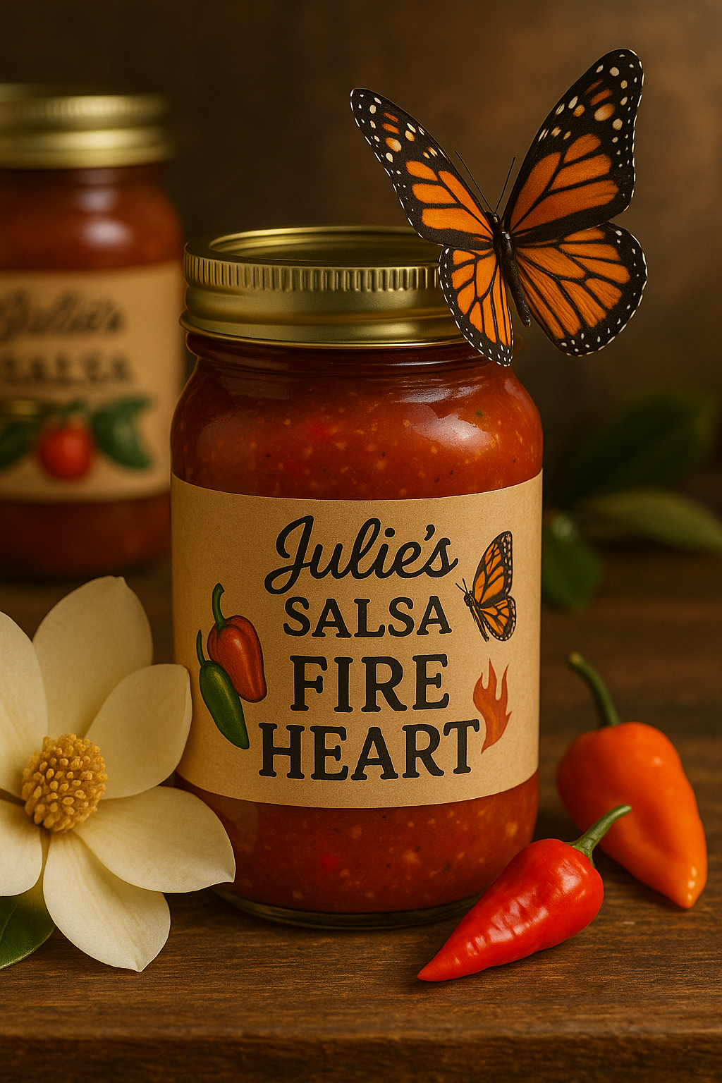 Julie’s Fire Heart Salsa